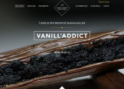 Réalisation de la première version du site Vanill'Addict